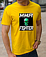 Чоловічі футболки MMА, бавовняна футболка з принтом ММА винищувач, розмір S, фото 6