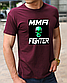 Чоловічі футболки MMА, бавовняна футболка з принтом ММА винищувач, розмір S, фото 8