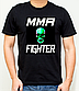 Чоловічі футболки MMА, бавовняна футболка з принтом ММА винищувач, розмір S, фото 2