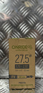 Камера на велосипед велокамера 27.5"x1.75-2.15" ONRIDE FV 48