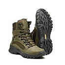 Берці зимові військові шкіряні олива Арт-Т2, фото 6