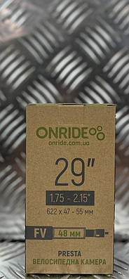 Камера на велосипед велокамера 29"x1.75-2.15" ONRIDE FV 48