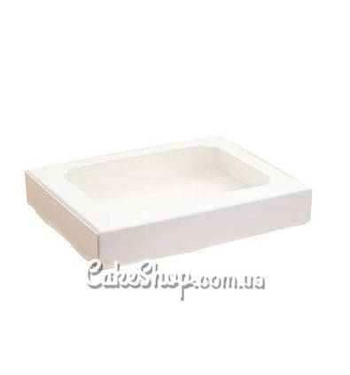 Коробка для пряників з вікном Біла, 15х20х3 см