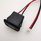 USB 2.0 -  PH2.0- 2P гніздо мама вологозахисне
