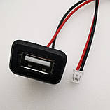 USB 2.0 -  PH2.0- 2P гніздо мама вологозахисне, фото 4