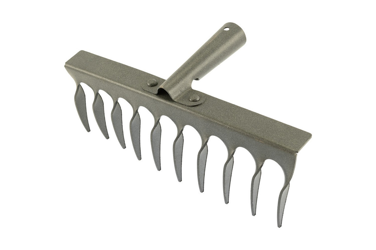 Граблі металеві кручені MASTERTOOL ГУ-10 10 зубів 305х100 мм 14-6206, фото 1