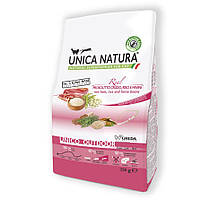 Сухий корм для котів Unica Natura - Outdoor Prosciutto Crudo, riso e favini 350g