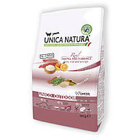 Сухий корм для котів Unica Natura - Outdoor Anatra, riso e arance 350g