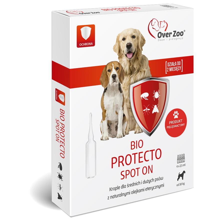 Bio Protecto Spot On dla psów średnich i dużych 4x2,5 ml / Біо Протекто Спот Он краплі для середніх та великих