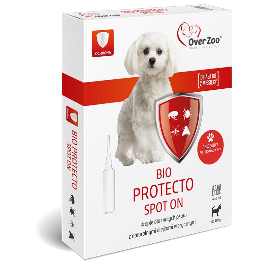 Bio Protecto Spot On dla psów małych 4x1 ml / Біо Протекто Спот Он краплі для маленьких собак 4x1 мл