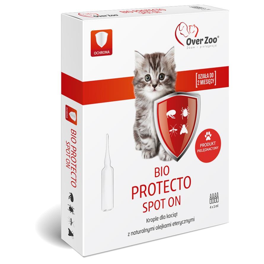 OverZoo Біо Протекто Спот Он крапі для кошенят 4x1 мл, фото 1