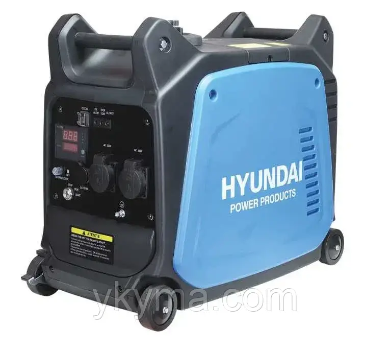 Генератор бензин. інверторний Hyundai (3/3.3 кВт, однофаз., 4-тактний), фото 1