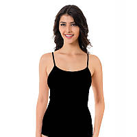 Черная женская майка Oztas стрейч-коттон