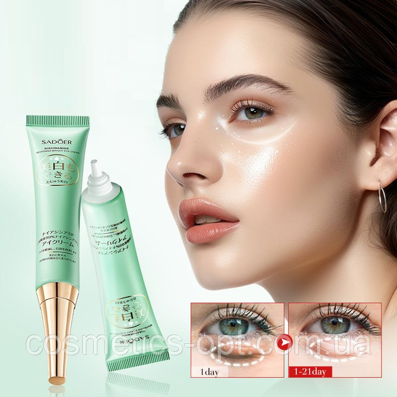 Освітлюючий крем під очі з ніацинамідом SADOER Niacinamide Eye Cream, 20 g