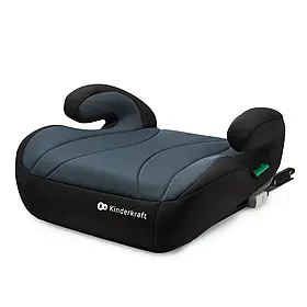 Автокрісло бустер Kinderkraft i-Boost Black (система ISOFIX, група 3, на зріст 135-150 см) Чорне