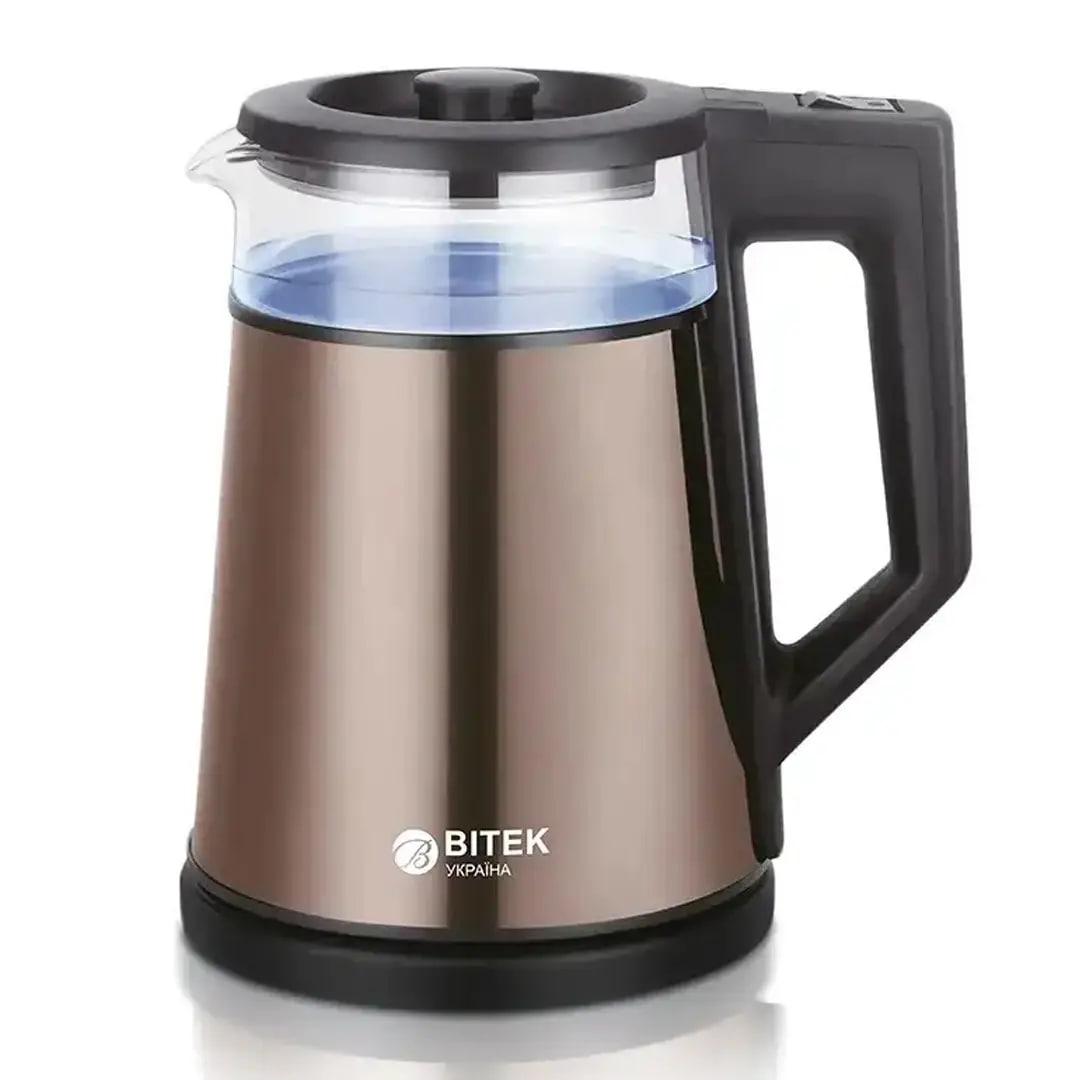 Електрочайник Bitek BT-7815 електрочайник для дому Коричневий 1.8 л 2000 Вт, фото 1