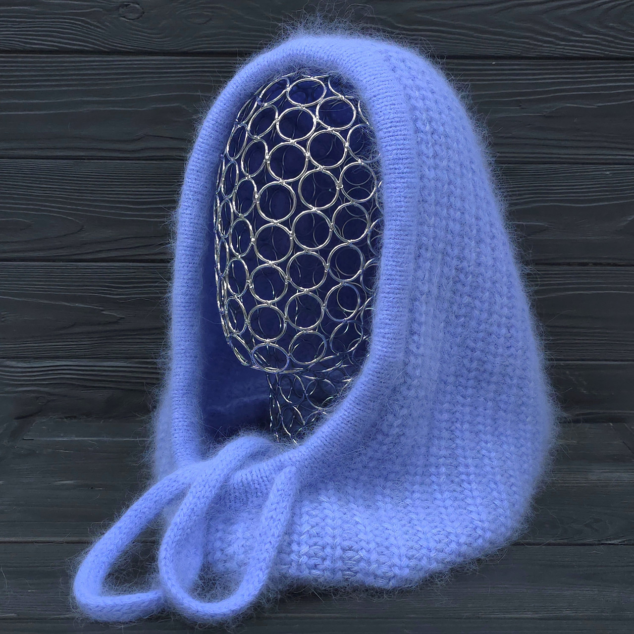 КАПОР жіночий зимовий ангоровий Odyssey One size Блакитний 12097, фото 1