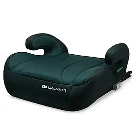 Автокрісло бустер Kinderkraft i-Boost Green (система ISOFIX, група 3, на зріст 135-150 см) Зелене