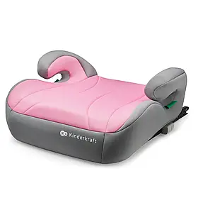 Автокрісло бустер Kinderkraft i-Boost Pink (система ISOFIX, група 3, на зріст 135-150 см) Рожеве