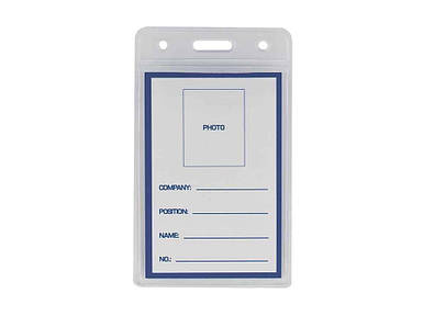 Бейдж-ідентифікатор вертикальний, пласт., 65х109мм BM.5403 ТМ BUROMAX FG