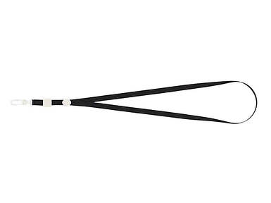 Шнурок з карабіном для бейджа-ідентифікатора, чорний BM.5425-01 ТМ BUROMAX FG