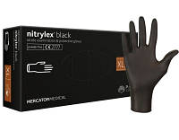 Рукавички нітрилові Mercator Nitrylex XL 100 шт. Black