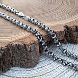 Срібний ланцюжок плетіння Краб, фото 2