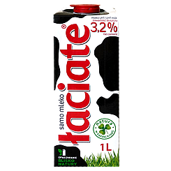 Молоко Лаціата 3.2% Laciate 1L 12шт/ящ (Код: 00-00012543)
