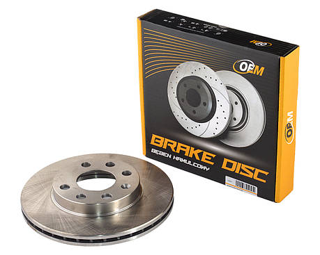 Диск гальмівний передній DAEWOO LANOS, NEXIA, SENS; OPEL ASTRA F, CORSA, VECTRA A 13" (вент.), фото 1