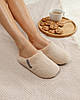 Капці домашні махрові закриті утепленні Капучино, фото 3