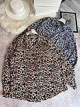 Трендова сорочка на флісі в стилі оверсайз на ґудзиках