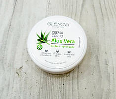 Крем для тіла GLENOVA Cosmetics Aloe Vera для всіх типів шкіри 95% натуральний склад 120 мл Італія