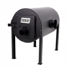 Піч для гаража, тепліці, на дачу Брест-350 Екожар ПРО горизонтальна