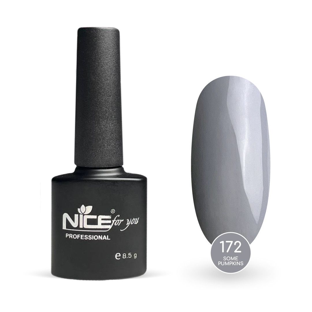 Гель-лак Nice for you Some Pumpkins Basic №172 Світло-сірий 8.5 г