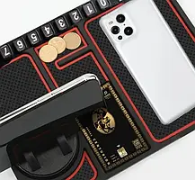 Килимок автомобільний нековзний Scratch Ma Чорний, Килимок тримач телефона, Килимок на торпеду, фото 3