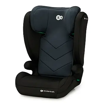Автокрісло Kinderkraft i-Spark Black (ISOFIX, від 3,5-12 років, регулювання підголівника) Чорне
