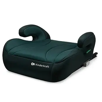 Автокрісло бустер Kinderkraft i-Boost Green (система ISOFIX, група 3, на зріст 135-150 см) Зелене