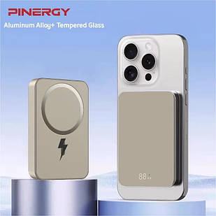 Titanium Metal Power Bank MagSafe 10000mAh 20W