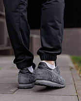 Чоловічі кросівки Reebok Classic Leather Light Grey Взуття Рібук Класік сірі замш демісезон, фото 3
