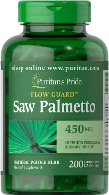 Со пальметто Puritan's Pride Saw Palmetto mg 450 200 капс