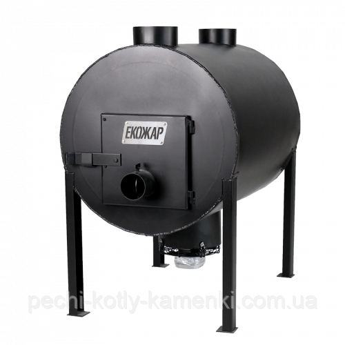 Піч для великих промислових приміщень Экожар ПРО 500 плюс із вбудованим вентилятором