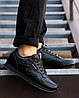 Чоловічі кросівки Reebok Classic Leather Total Black ND Взуття Рібук Класик чорні шкіра демісезон, фото 10
