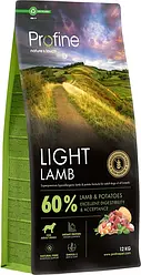Корм сухий Profine Light Lamb and Potatoes для собак із надмірною вагою, з ягнятиною та картоплею, 12 кг