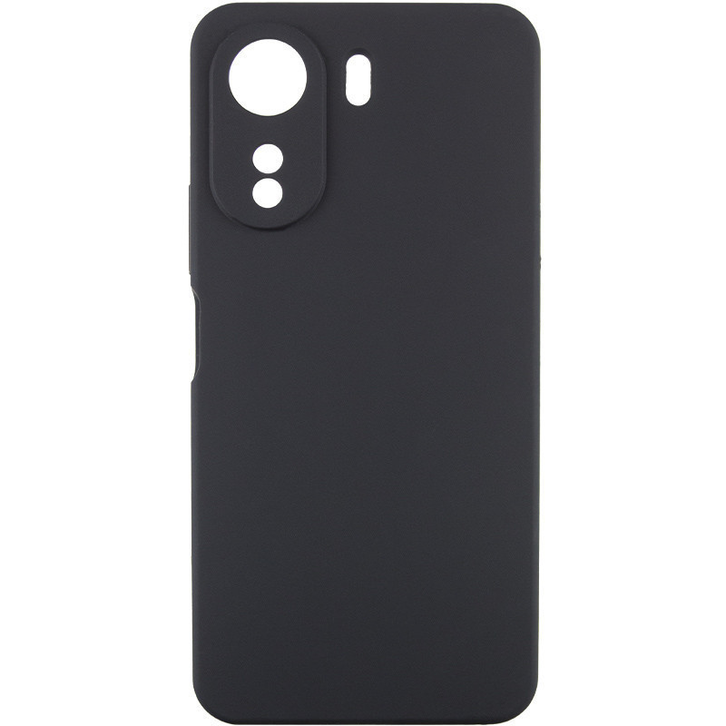 Чохол Silicone Cover Lakshmi Full Camera (AA) для Xiaomi Redmi 13C | Мікрофібра Чорний / Black, фото 1