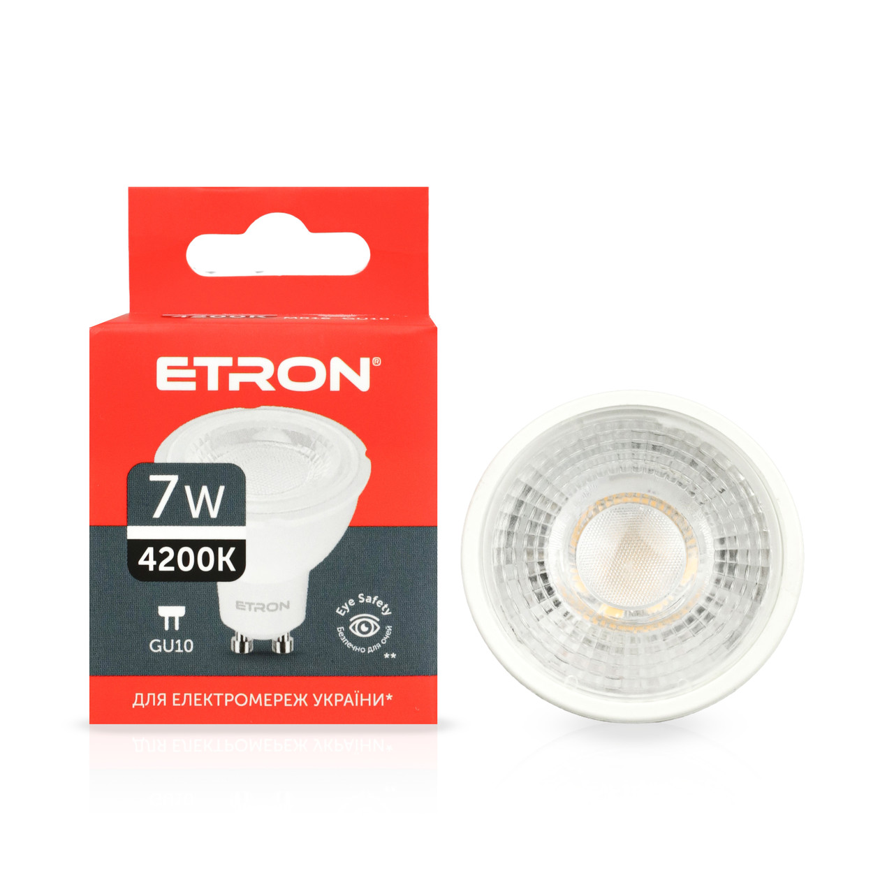 Світлодіодна лампа ETRON 1-ELP-856 MR16 7W 4200K 220V GU10