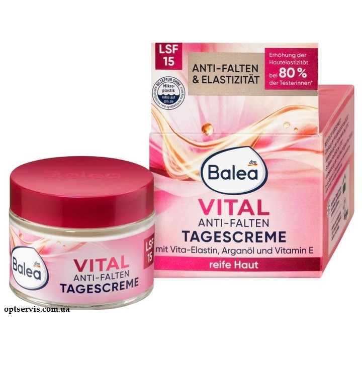 Крем для обличчя денний проти зморшок Balea Vital Anti Falten Tagescreme 50 мл
