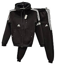 Чорний спортивний костюм на хлопчика кофта на блискавці та штани в 36 розмірі