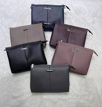 Сумка жіноча крос-боді 27*20 см на блискавці зі штучної шкіри у різних кольорах Yura