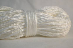 Шнур плетений 6 мм . 50 м (0,250 кг). білий