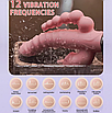 Вібратор 3 в 1 Rabbit G Spot Clitoris Фаллоімітатор-кролик анальний 11см акумуляторний рожевий, фото 3